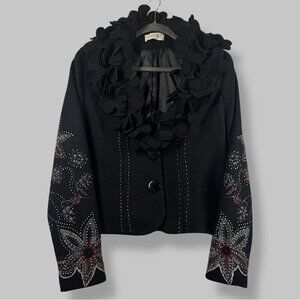 TARSIANI Wool Blend Whimsigoth Y2K Grunge Coat Jacket Made in Italy Size 40